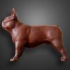 bulldog-frances-ferro-fundo-cinza