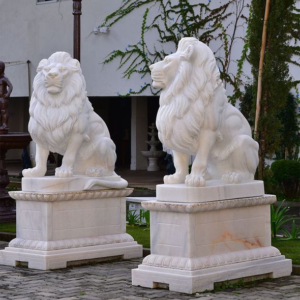 Escultura-Leao-Sentado-Marmore-Branco-120cm-EMP510--5-