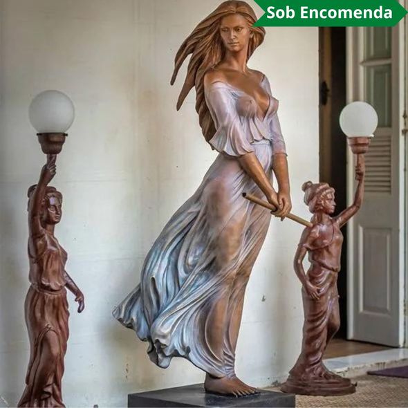Escultura-em-Bronze-Dama-Flautista-190cm-EBZ571--2-