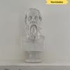 Busto-Socrates-em-Marmore-Branco-62cm-BMP069