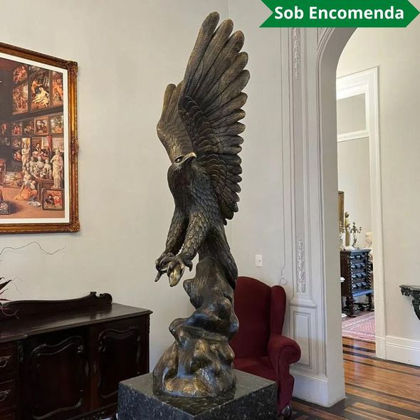 Escultura-Aguia-de-Bronze-123cm-VRBZ332