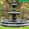 Chafariz-2-Pratos-com-Lago-Marmore-preto-210cm-FMP208