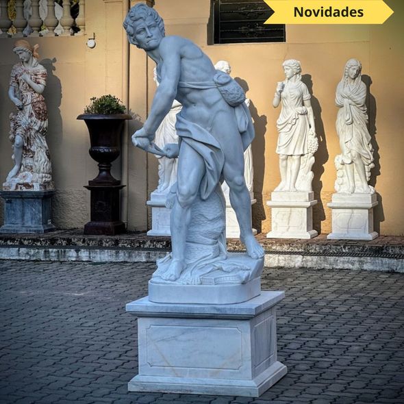 Escultura-Davi-de-Bernini-Marmore-Branco-230cm-EMP691