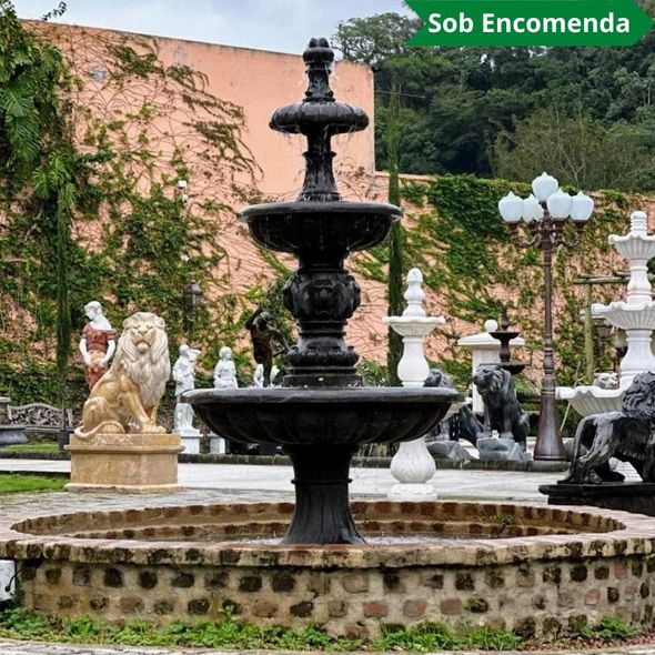 Chafariz-3-Pratos-em-Marmore-Preto-230cm-FMP220