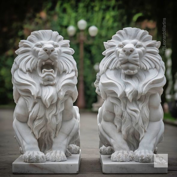 Par-de-leao-Sentado-140cm-Marmore-Branco-EMP462--6-